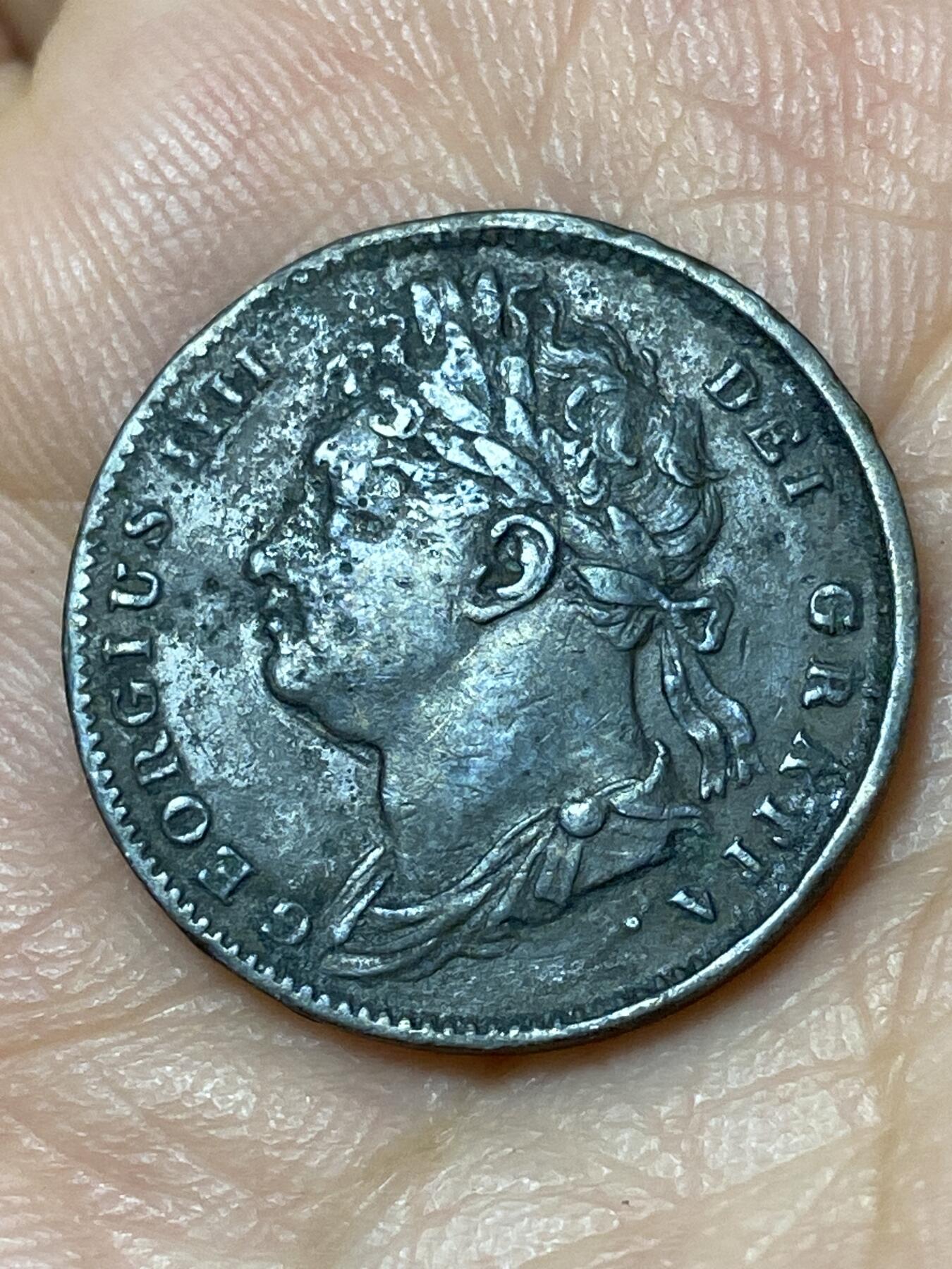 2026年第三十一场(总第二百场)英国一线回流散币新春特拍第三场(免佣金) 少见–英国🇬🇧1821年1法新(乔治四世时期)