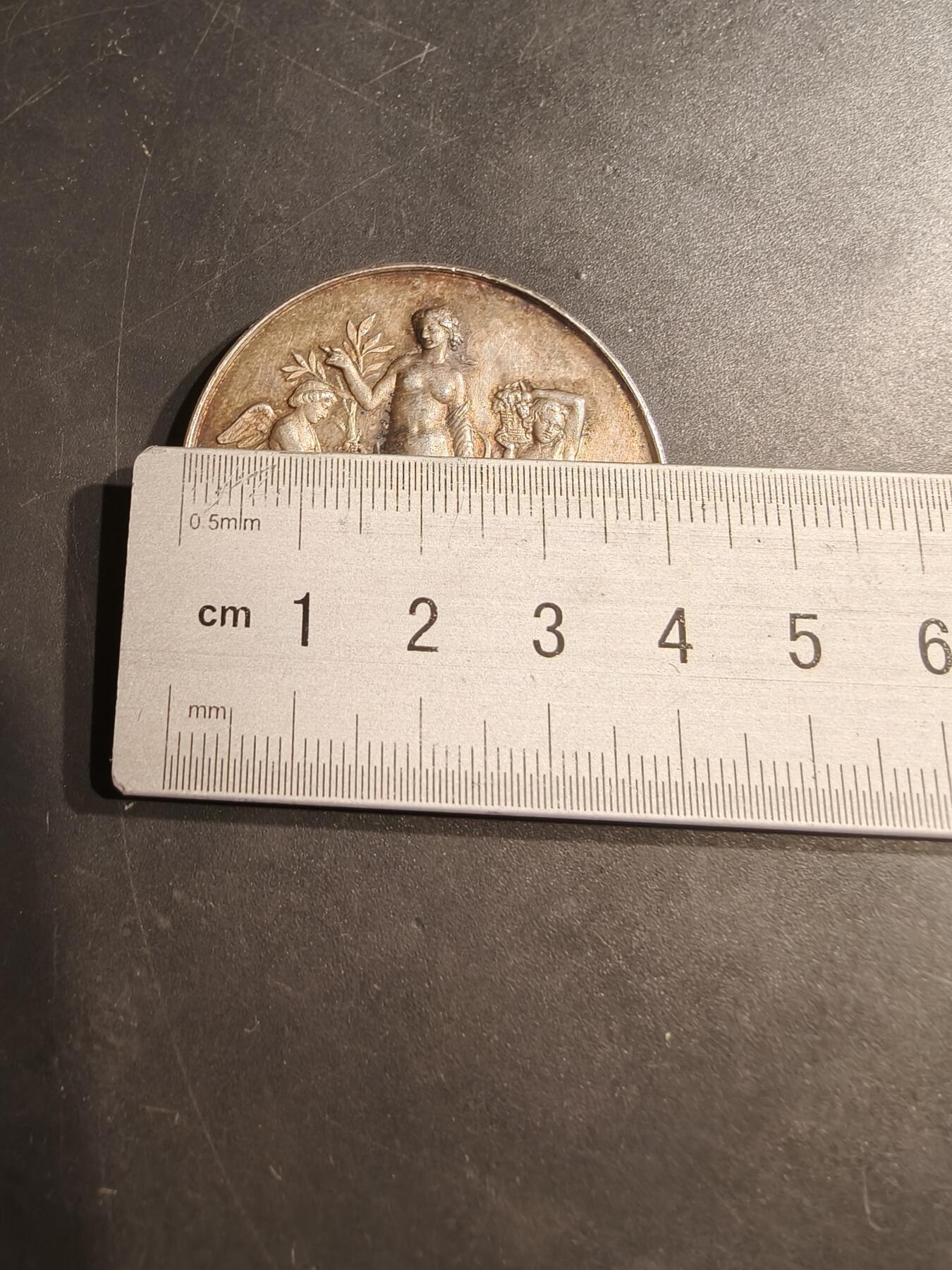 老王徽章第184期 法国枫丹白露和莫伦园艺协会大银章     1892年实发     950银     直径41mm     重量33.8g