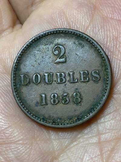 2026年第三十一场(总第二百场)英国一线回流散币新春特拍第三场(免佣金) - 英属根西岛🇬🇬1858年2道布(维多利亚女王时期)