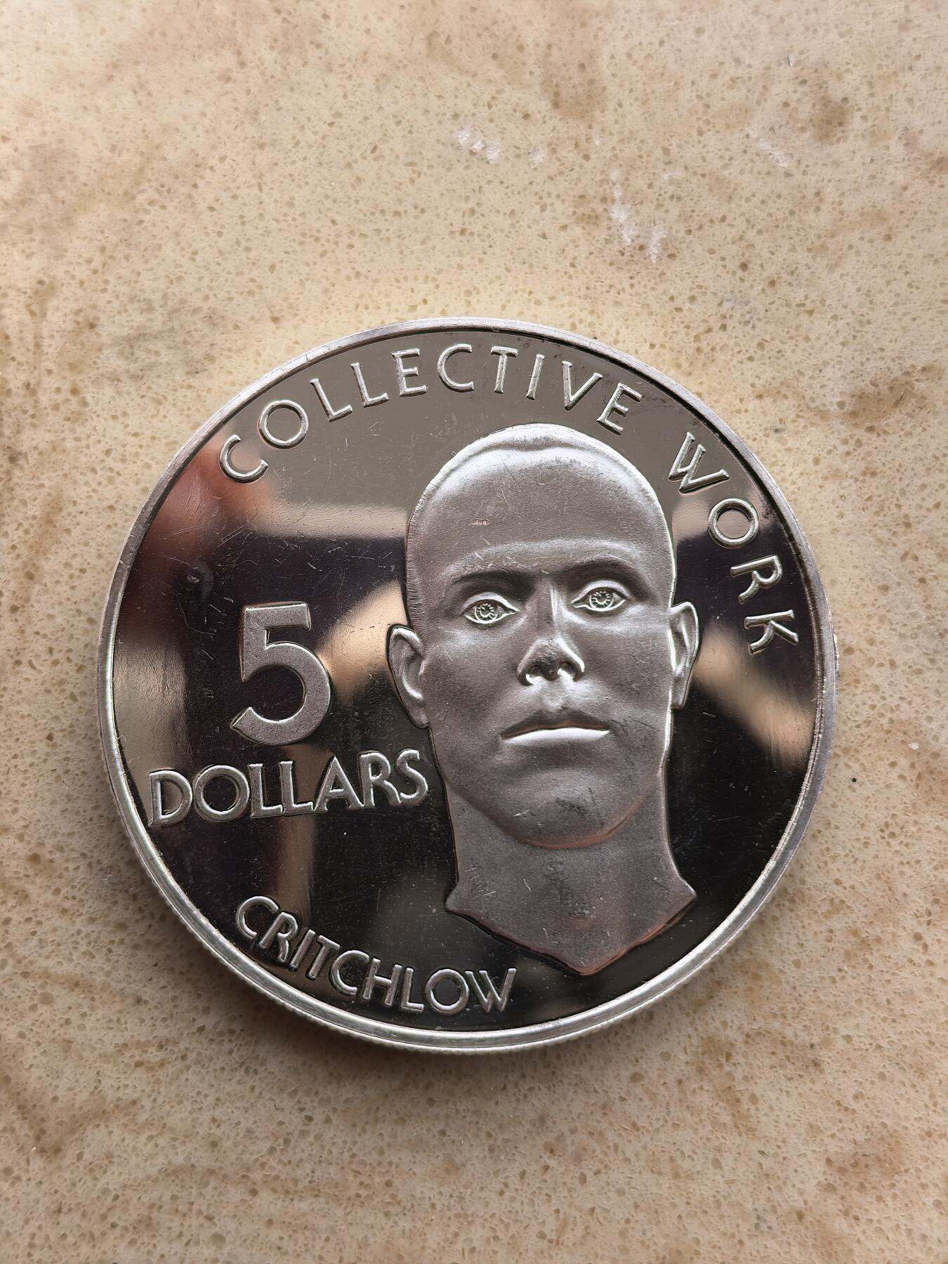 道一币馆币章第一百六十七场 圭亚那1979年国家独立纪念5元精制银币 37.2g 500S 2600