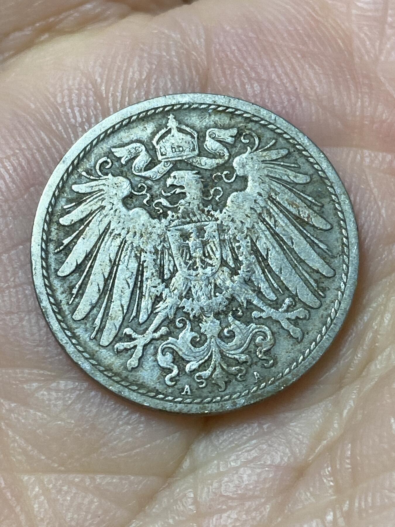 2026年第三十一场(总第二百场)英国一线回流散币新春特拍第三场(免佣金) 德意志帝国1896年10芬尼(威廉二世时期，A标柏林造)