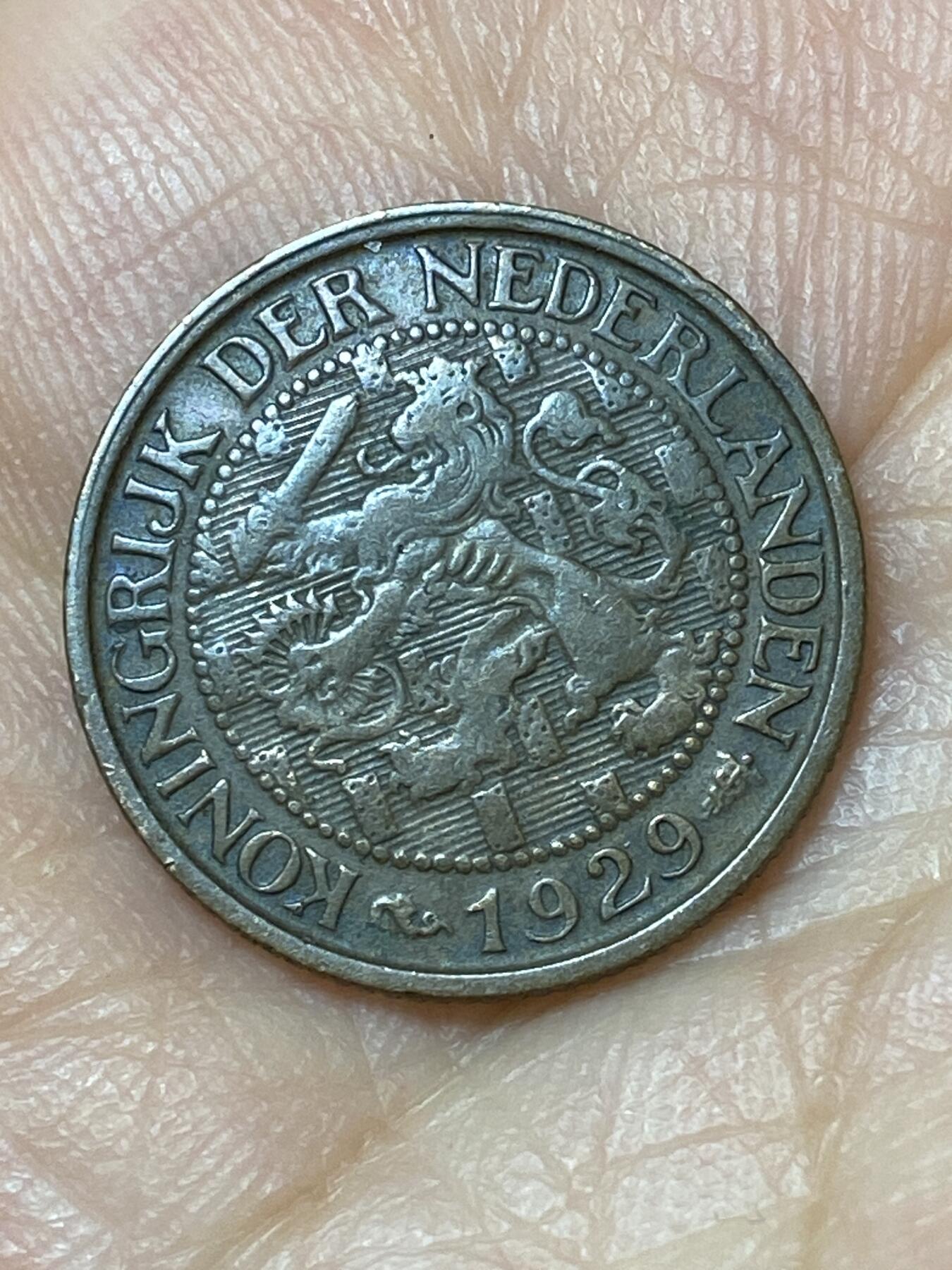 2026年第三十一场(总第二百场)英国一线回流散币新春特拍第三场(免佣金) 荷兰🇳🇱1929年1分(威廉明娜女王，Seahorse –海马标)