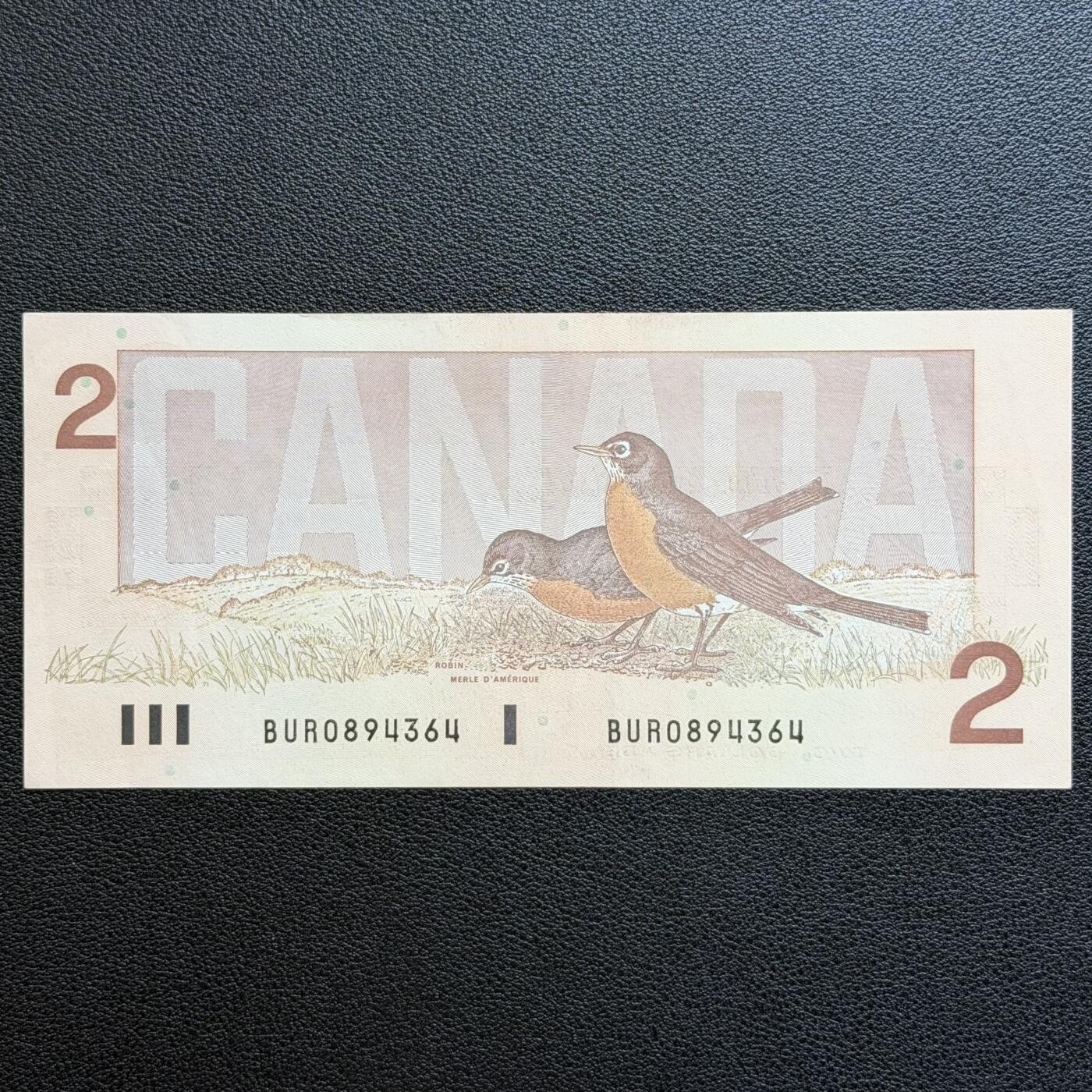 ＜星葵🌻钱币社＞非全新纸币场第70期·3月1日发货 加拿大1986年女王2元纸币