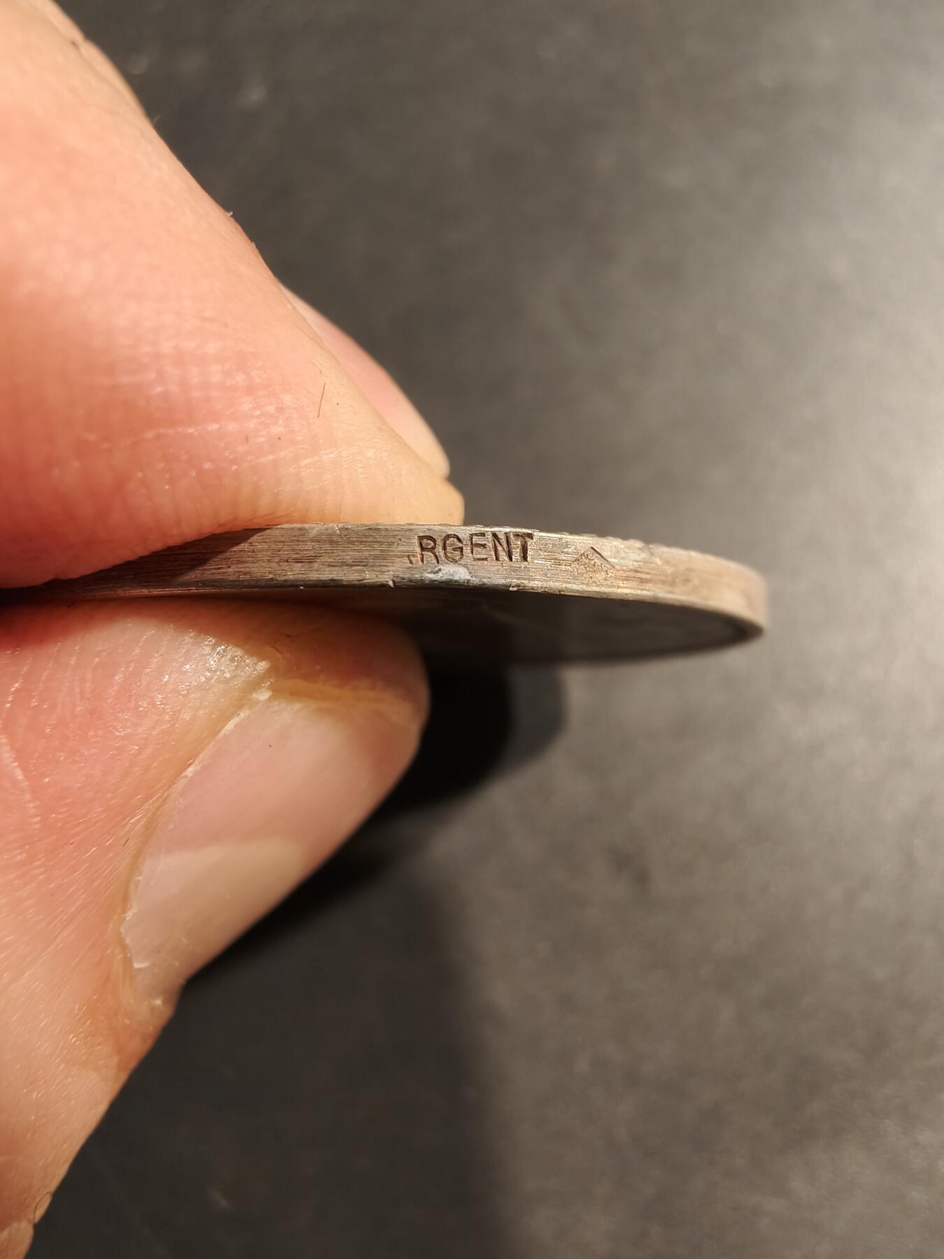 老王徽章第184期 法国化工联盟大银章    950银实发     直径37mm    重量21.2g