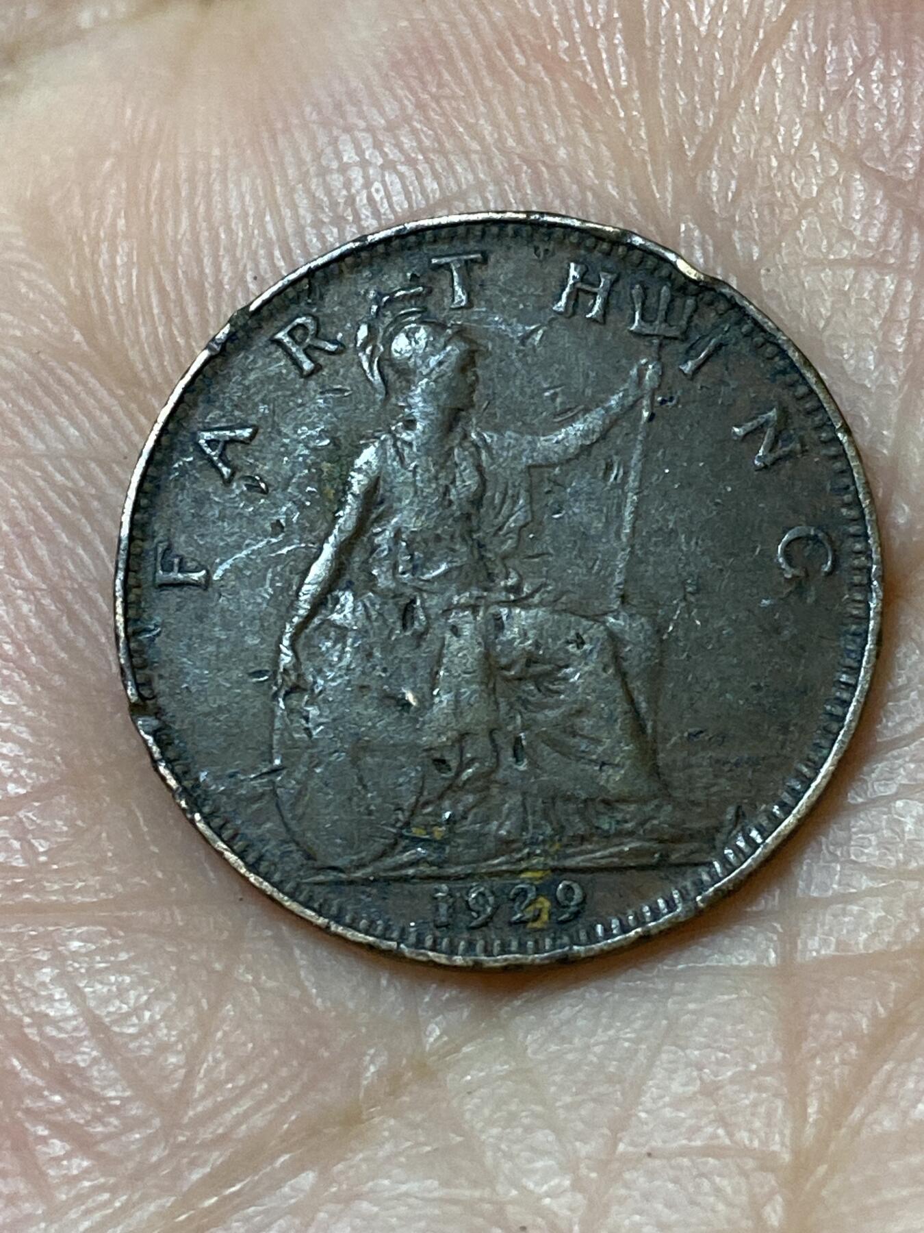 2026年第三十一场(总第二百场)英国一线回流散币新春特拍第三场(免佣金) 英国🇬🇧1929年1法新(乔治五世第三版)