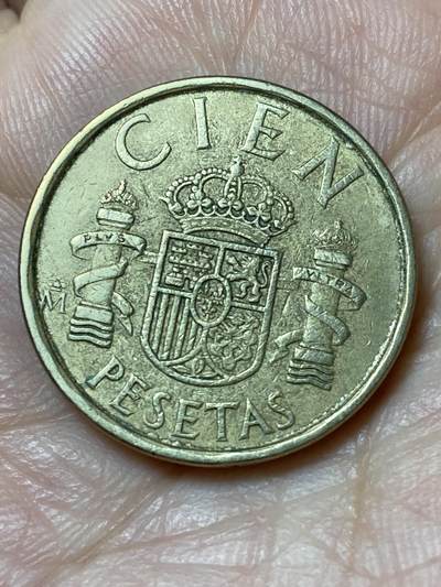 2026年第三十一场(总第二百场)英国一线回流散币新春特拍第三场(免佣金) - 西班牙🇪🇸1984年100比塞塔(胡安·卡洛斯一世第二版)