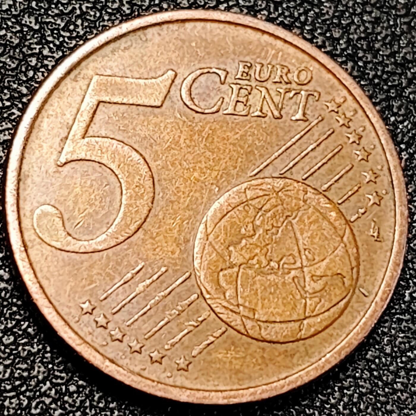 泉币菌-第195场- 新年快乐 新年第三场 本场拍品多 请提前出价 罗马斗兽场 意大利5欧分硬币 2008年 21MM 