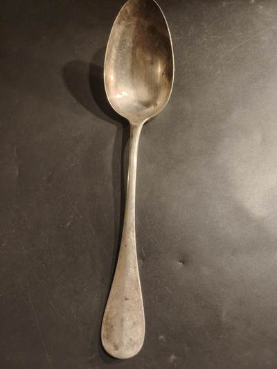 老王徽章第184期 - 法国银餐勺    密涅瓦1级银标    950银     61.2g