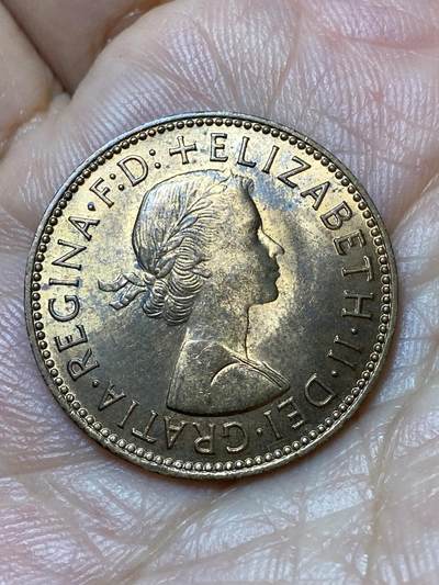 2026年第三十一场(总第二百场)英国一线回流散币新春特拍第三场(免佣金) 原光好品–英国🇬🇧1967年半便士(伊丽莎白二世青年桂冠第二版，普制币关门年)