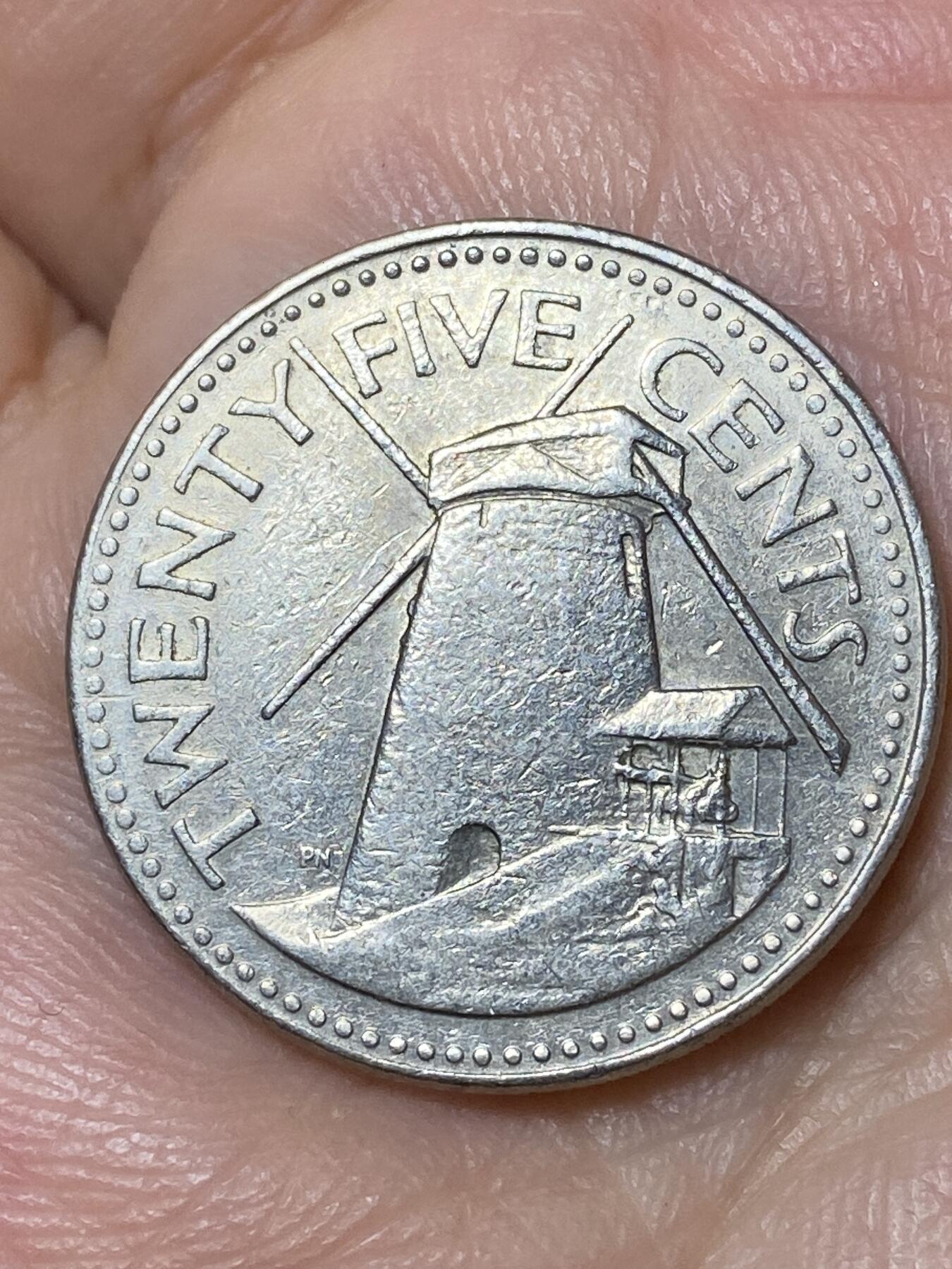 2026年第三十一场(总第二百场)英国一线回流散币新春特拍第三场(免佣金) 巴巴多斯🇧🇧1981年25分(第一版)