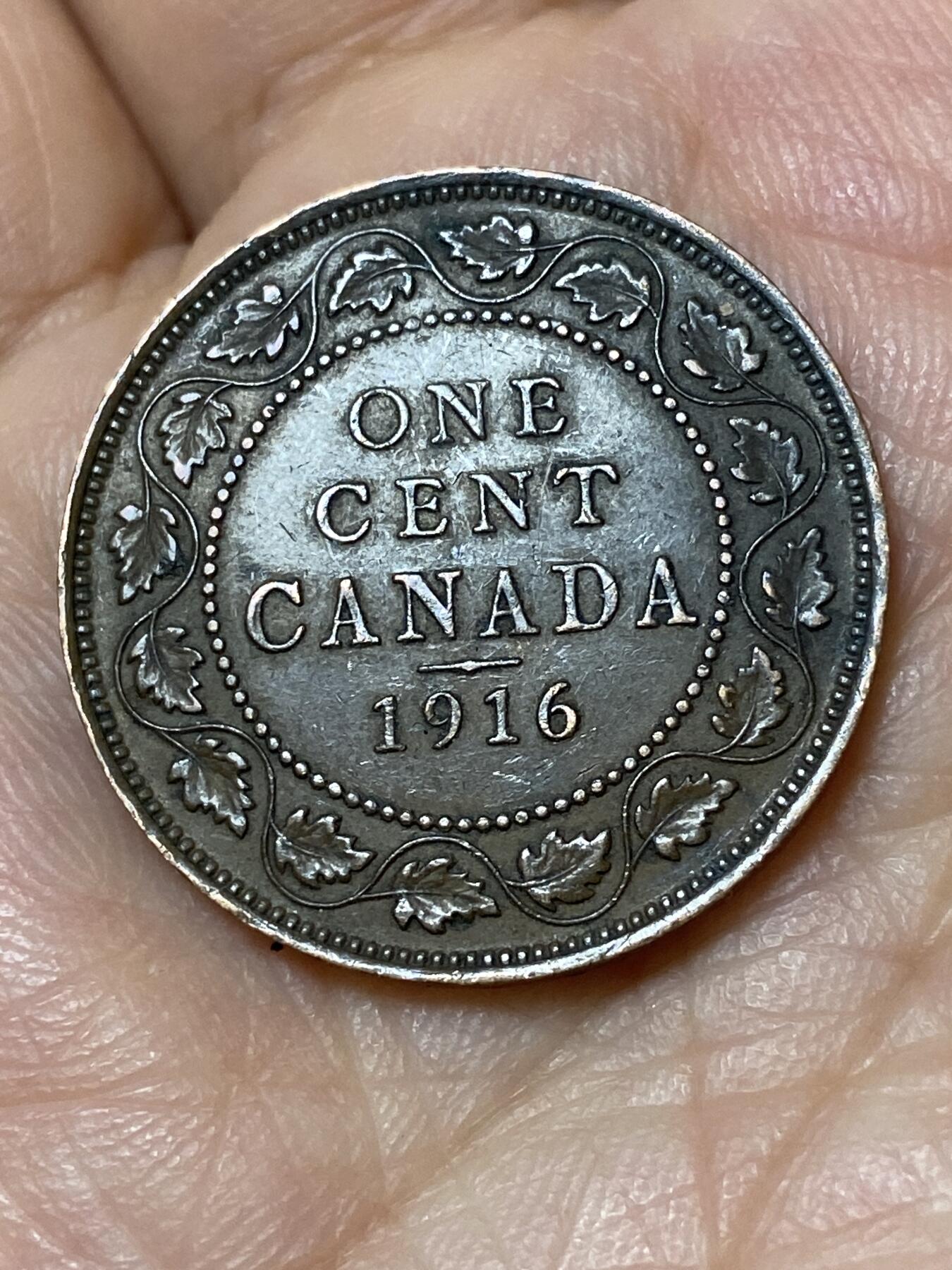 2026年第三十一场(总第二百场)英国一线回流散币新春特拍第三场(免佣金) 加拿大🇨🇦1916年1分(乔治五世第二版)