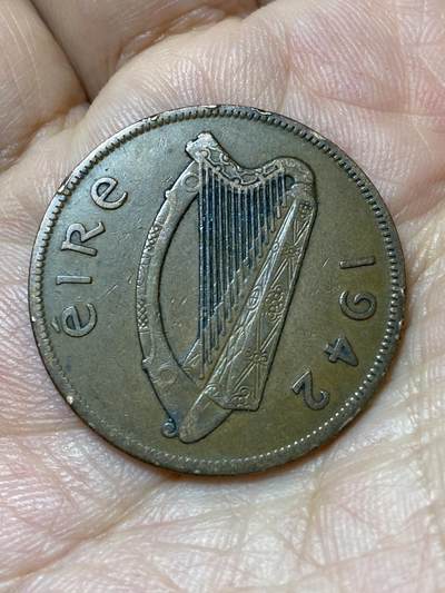 2026年第三十一场(总第二百场)英国一线回流散币新春特拍第三场(免佣金) 爱尔兰🇮🇪1942年1便士(共和国时期第一套)