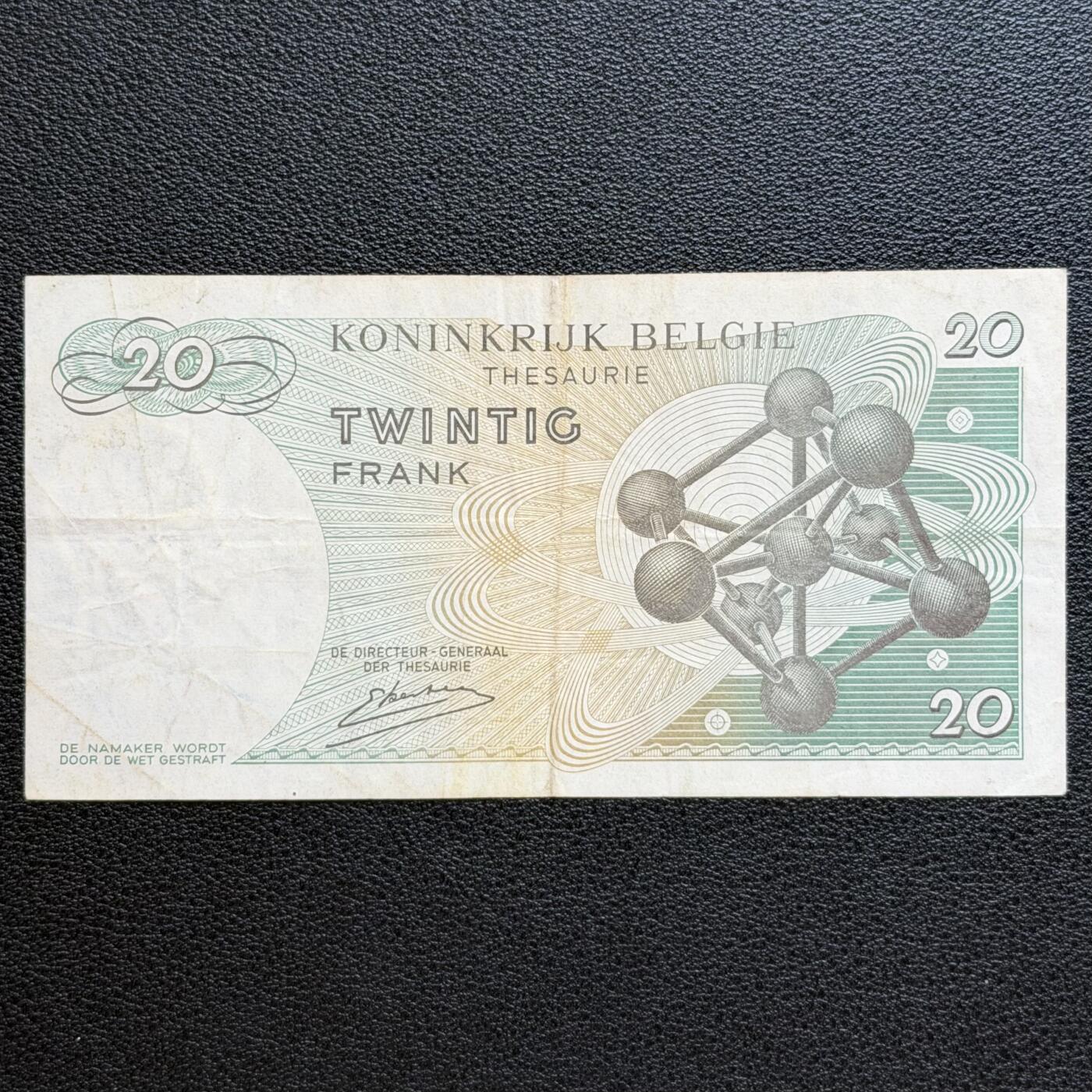 ＜星葵🌻钱币社＞非全新纸币场第70期·3月1日发货 比利时1964年20法郎纸币