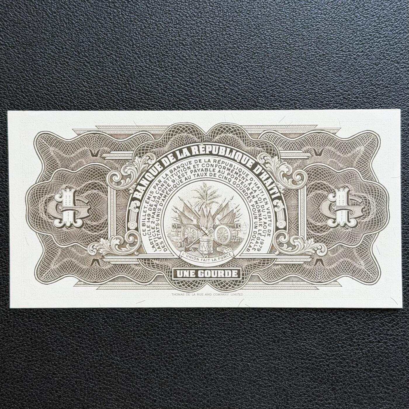 ＜星葵🌻钱币社＞非全新纸币场第70期·3月1日发货 UNC 海地1984-1985年1古德纸币