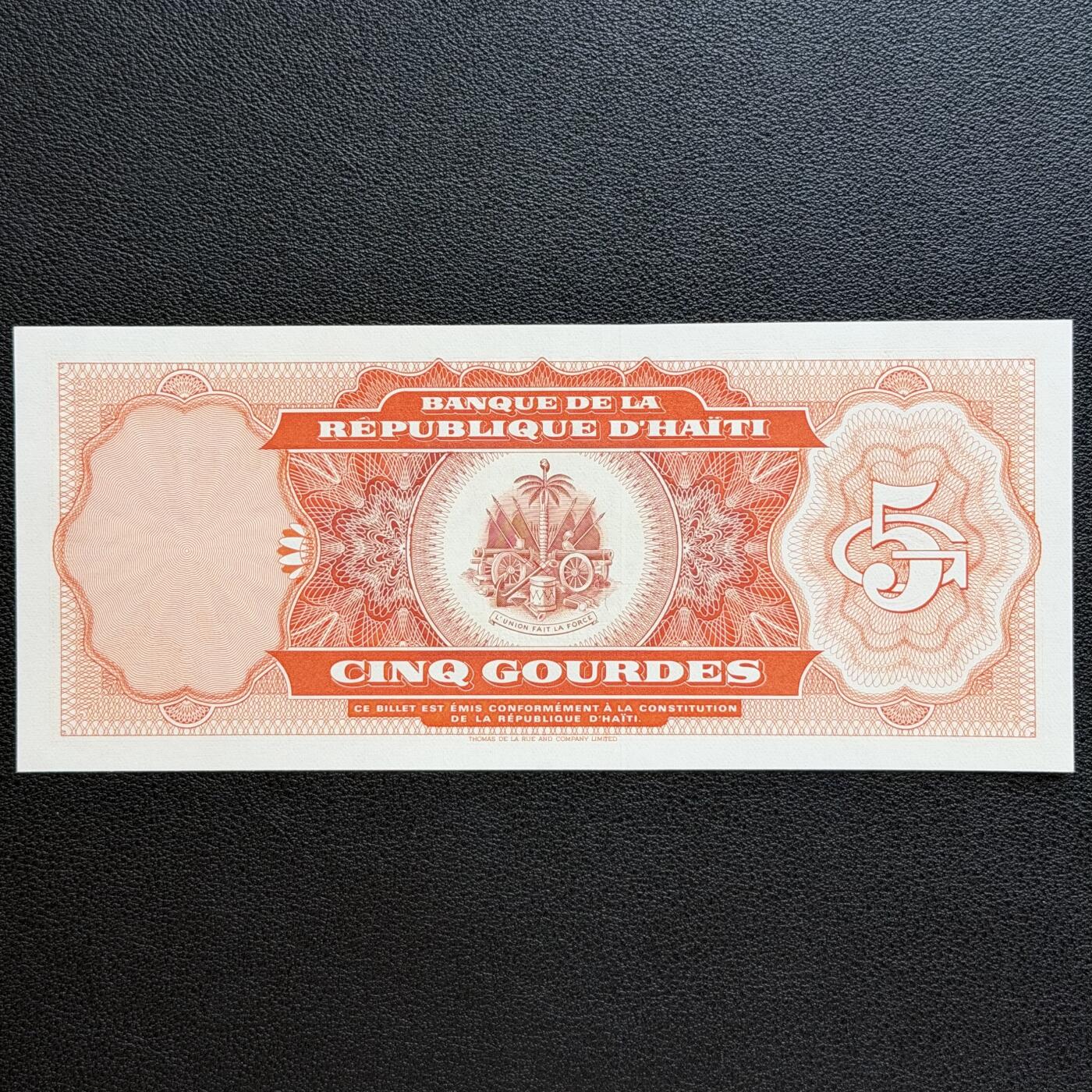 ＜星葵🌻钱币社＞非全新纸币场第70期·3月1日发货 UNC 海地1992年5古德纸币