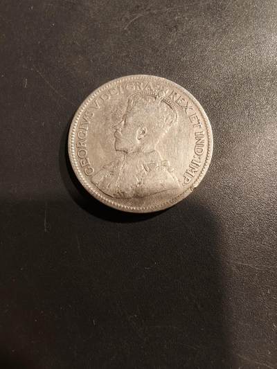 老王徽章第184期 - 加拿大1917年25分银币      925银    5.7g