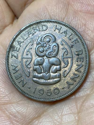 2026年第三十一场(总第二百场)英国一线回流散币新春特拍第三场(免佣金) - 新西兰🇳🇿1960年半便士(伊丽莎白二世青年桂冠第二版)