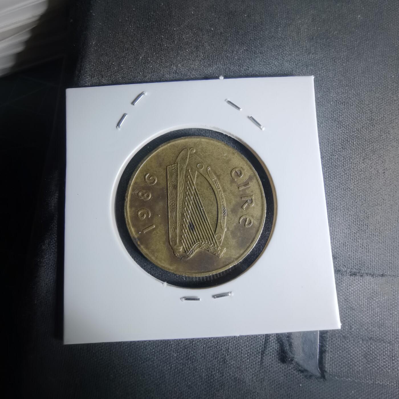 沼泽如烟--第1003场 爱尔兰1986年20便士