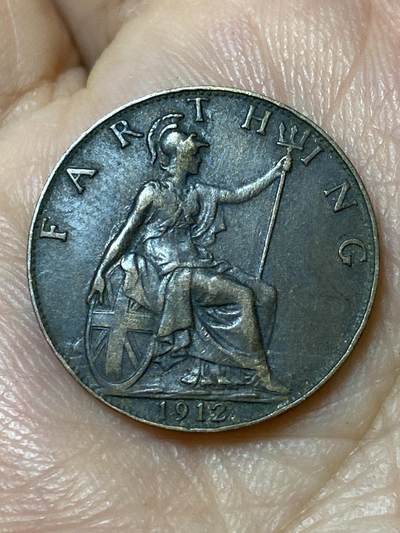 2026年第三十一场(总第二百场)英国一线回流散币新春特拍第三场(免佣金) - 好品–英国🇬🇧1912年1法新(乔治五世第一版)