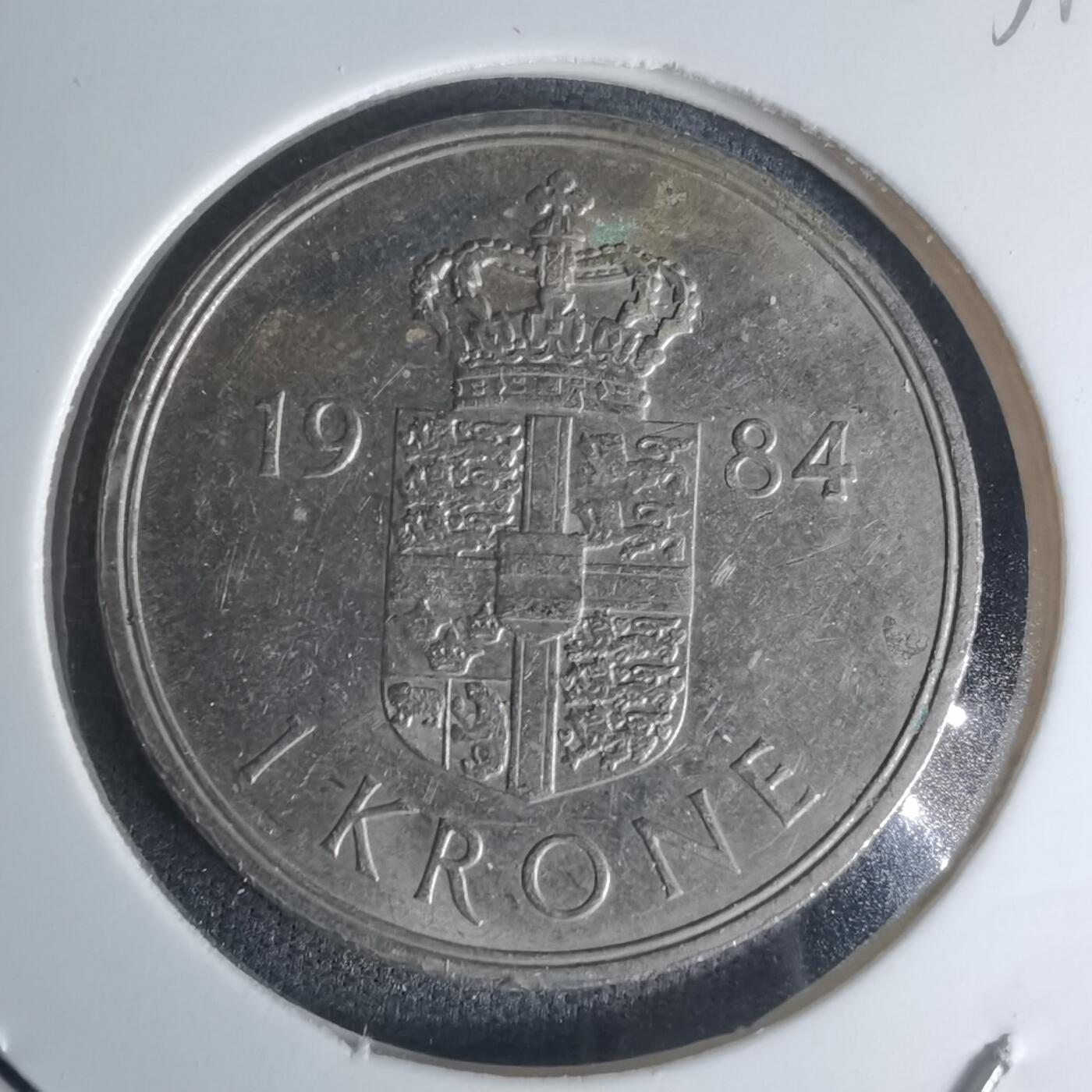 沼泽如烟--第1003场 丹麦1984年1克朗