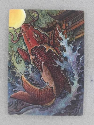 买就送PR！！龙虎卡牌-七六场（满200元包邮，无佣金，每周六结拍，欢迎送拍） - 镜面卡 星宿文创 遇见锦鲤特卡 鱼跃龙门 (未撕膜)
