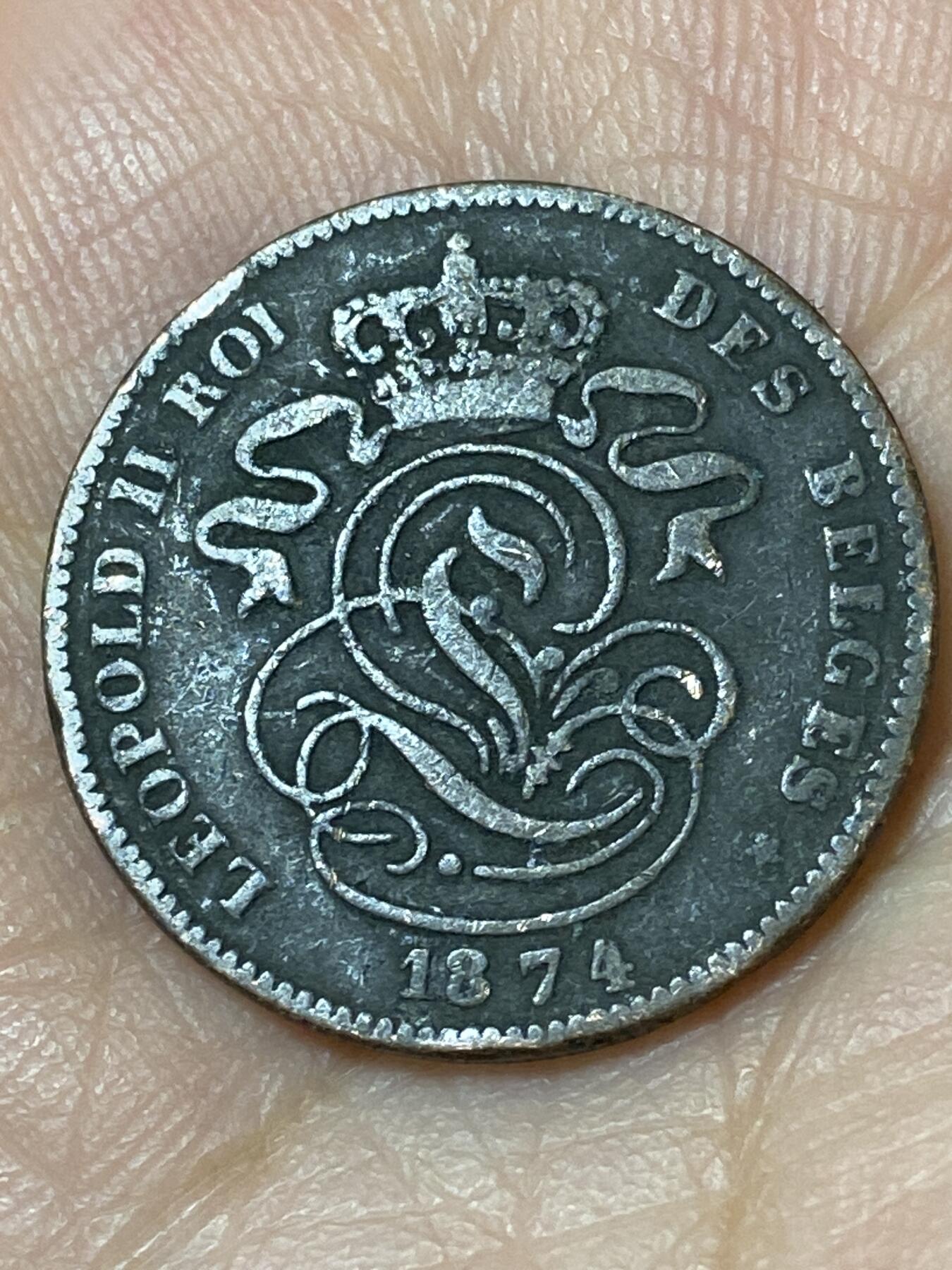 2026年第三十一场(总第二百场)英国一线回流散币新春特拍第三场(免佣金) 比利时🇧🇪1874年2分(利奥波德二世第一版)