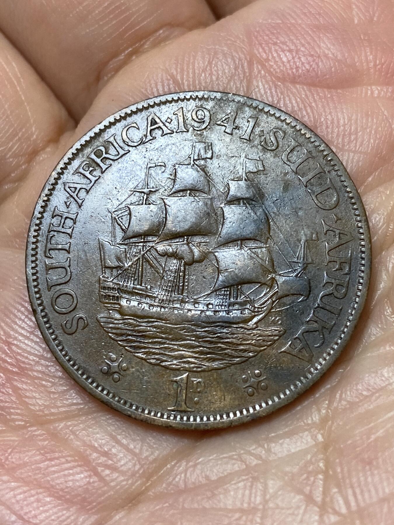 2026年第三十一场(总第二百场)英国一线回流散币新春特拍第三场(免佣金) 英属南非1941年1便士(乔治六世第一版)