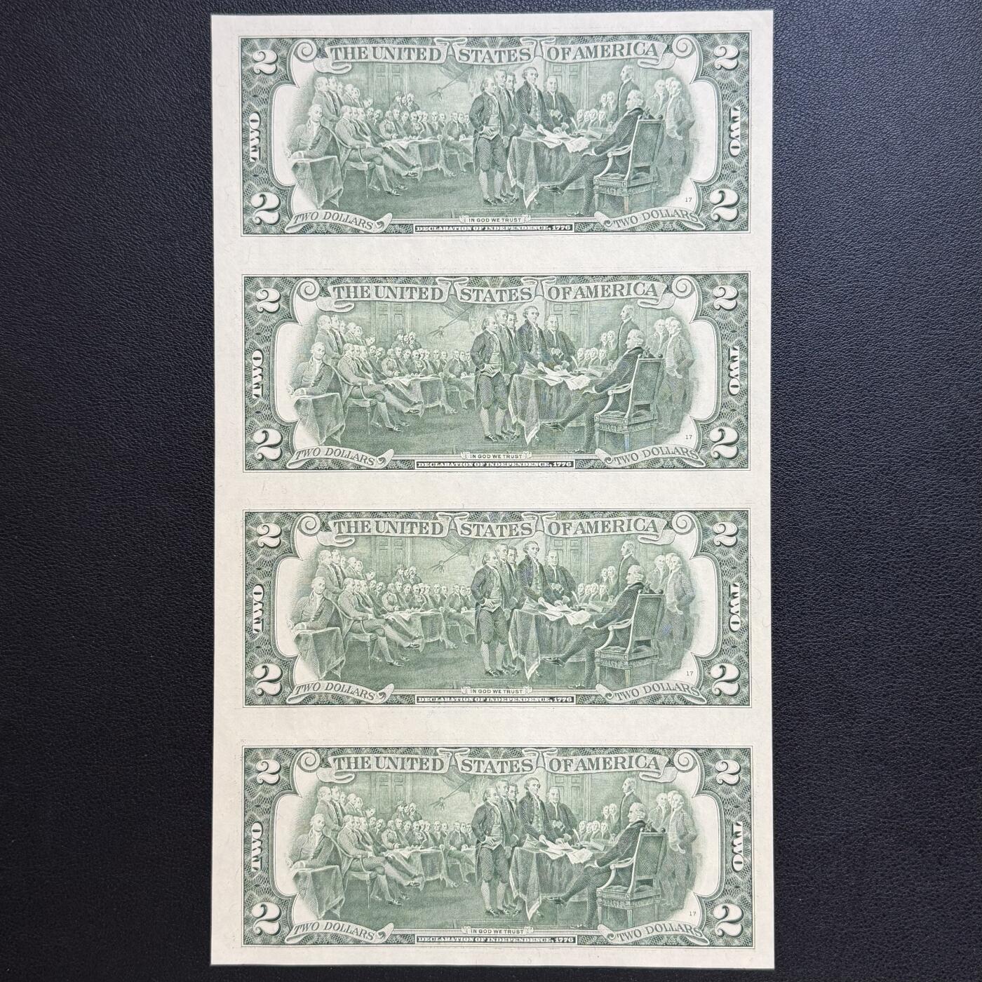 ＜星葵🌻钱币社＞非全新纸币场第70期·3月1日发货 美国1995年2元四联纸币