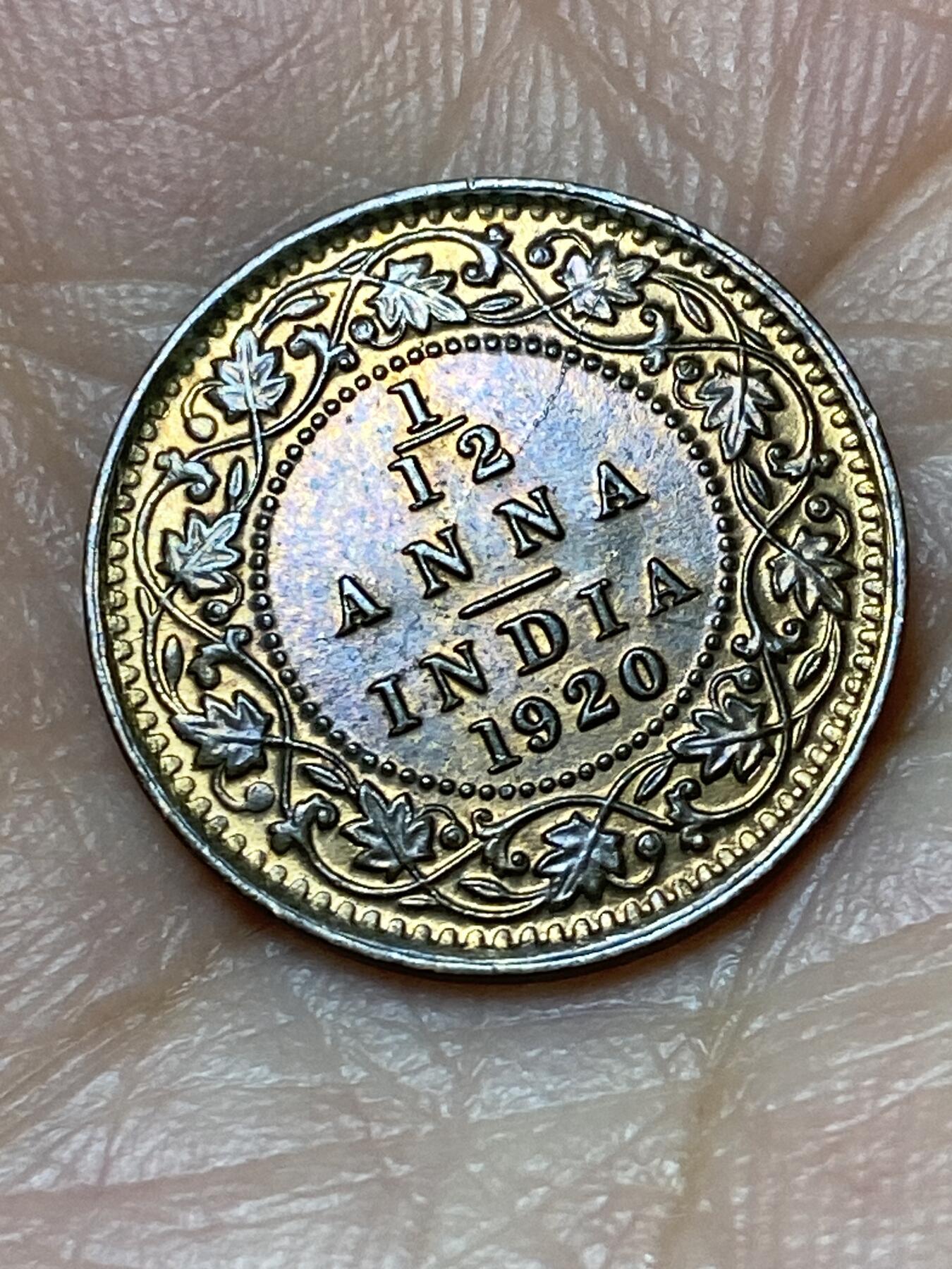 2026年第三十一场(总第二百场)英国一线回流散币新春特拍第三场(免佣金) 原光好品–英属印度1920年1/12安娜(乔治五世时期，c版加尔各答造)