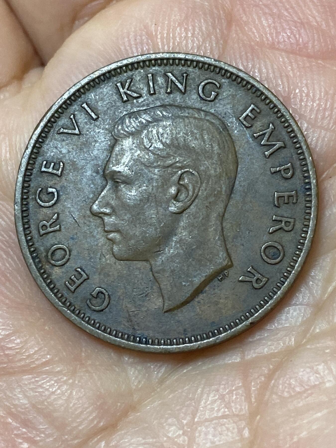 2026年第三十一场(总第二百场)英国一线回流散币新春特拍第三场(免佣金) 新西兰🇳🇿1946年半便士(乔治六世第一版)