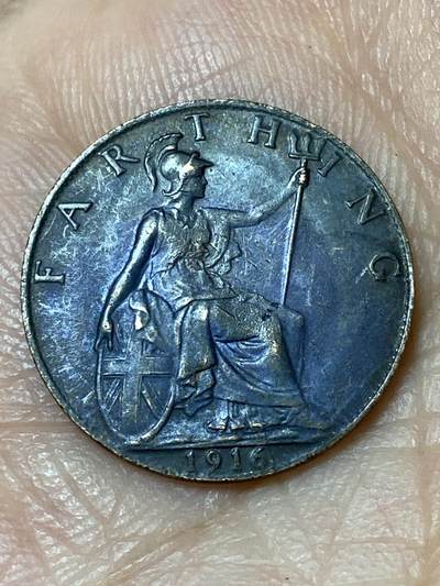 2026年第三十一场(总第二百场)英国一线回流散币新春特拍第三场(免佣金) - 透打–英国🇬🇧1916年1法新(乔治五世第一版)