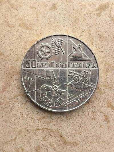 道一币馆币章第一百六十七场 - 匈牙利1974年国家银行成立50周年100福林银币 22g 640s 30000