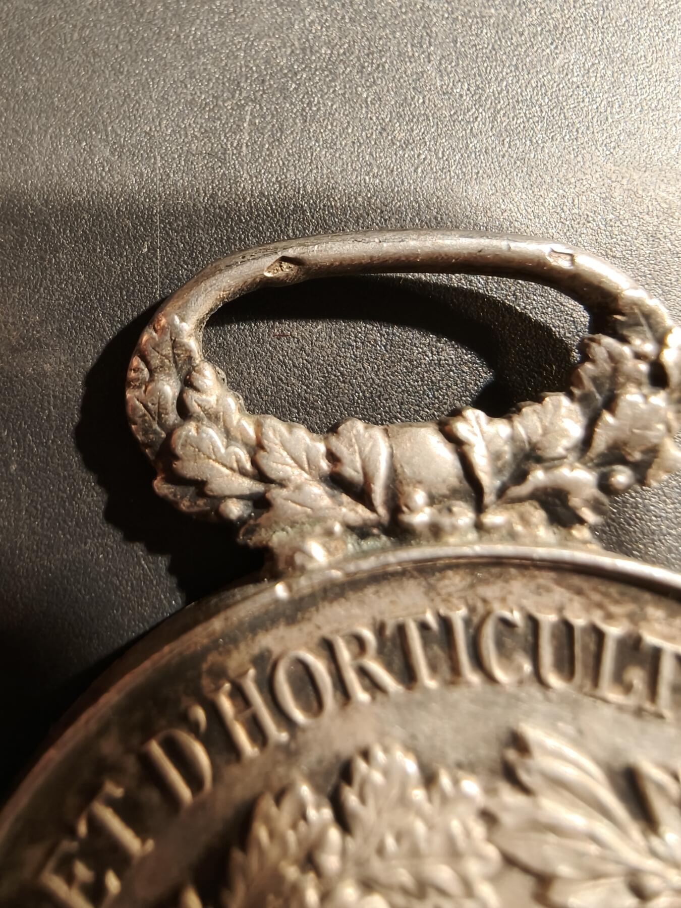 老王徽章第184期 法国1898年农业与园艺竞赛大银章     野猪头银标    直径42mm    重量39.5g