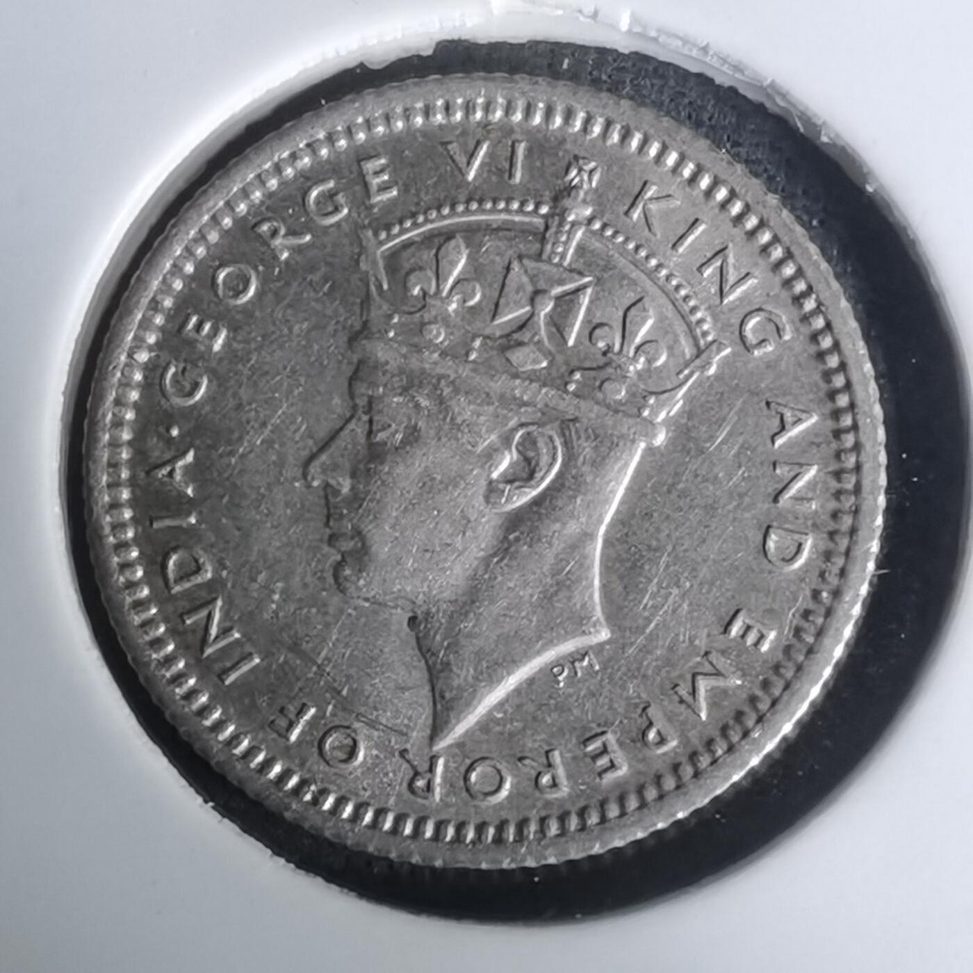 沼泽如烟--第1002场 英属马来亚1945年五分银币