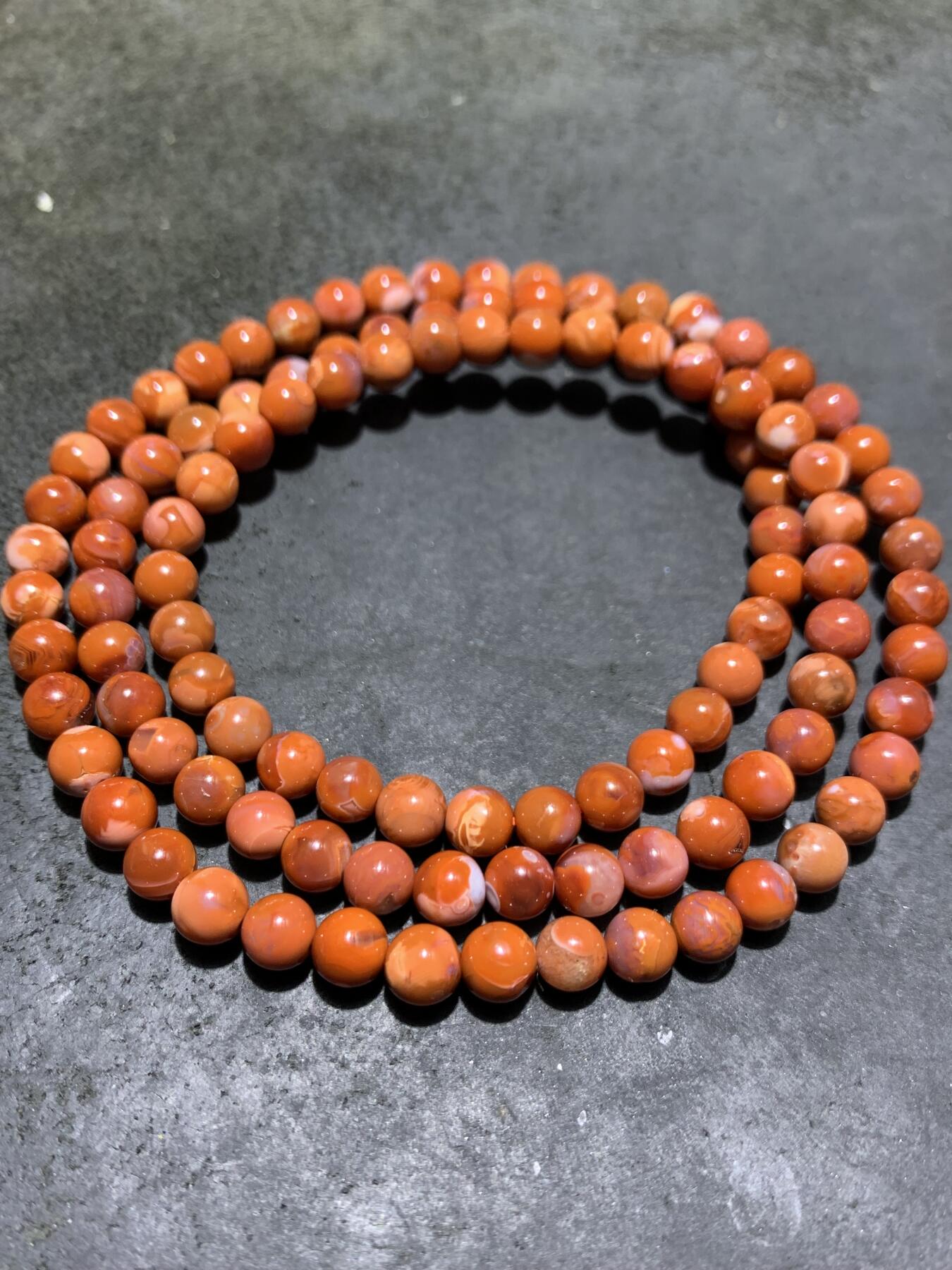 精美川料南红玛瑙多圈手串一条，