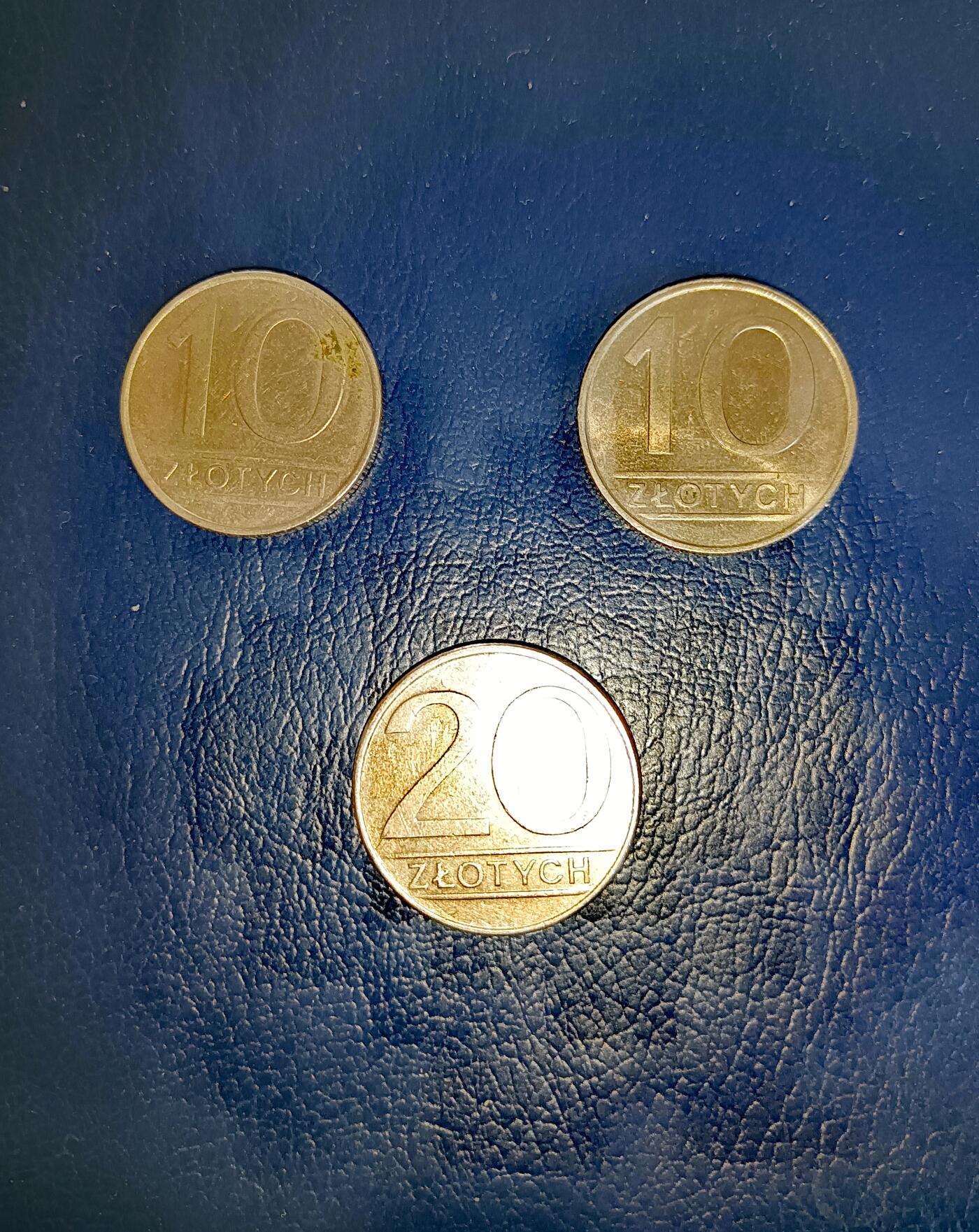 波兰1985、88、86年10、10、20兹罗提美品硬币3枚一组