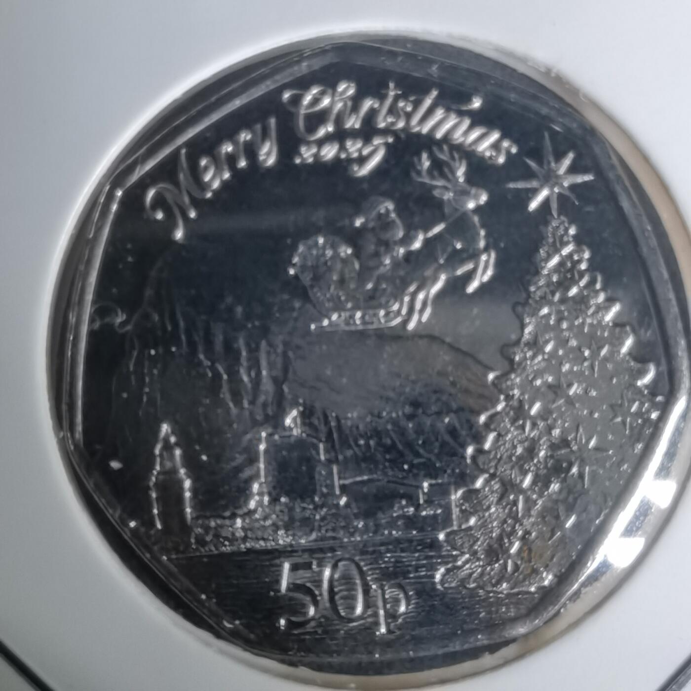 沼泽如烟--第1002场 2025年圣诞纪念币50便士