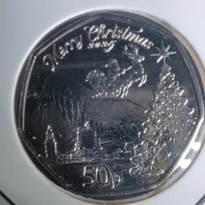沼泽如烟--第1002场 - 2025年圣诞纪念币50便士