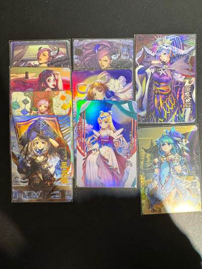 NO.25.5 好又多妹卡大赏，新店点关注不迷路！每周一站式配齐，方便凑单！（周6晚9点截拍，卖家送拍0抽成！） - 疾风卡牌 三国美女01 1套9张 彩闪