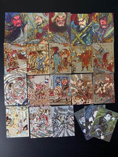 NO.25 好又多金牌大场，新年专场（上）一马当先，大吉大利！每周一站式配齐，方便凑单！（周5晚9点截拍，卖家送拍0抽成！） - 【套卡】权迎东 昆仑万象 陈岱青绘三国之曹操故事（含五虎、三娘）粗闪一套21张