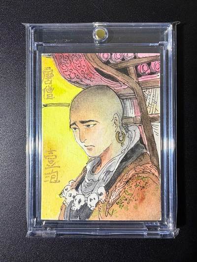 NO.25 好又多金牌大场，新年专场（上）一马当先，大吉大利！每周一站式配齐，方便凑单！（周5晚9点截拍，卖家送拍0抽成！） - 【1/1手绘卡】昆仑万象 一泡老师签绘 西游五圣—唐僧 【愿度众生离苦趣，真经取罢世清明】