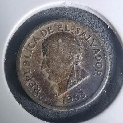 沼泽如烟--第1002场 - 萨尔瓦多1953年25分银币 独年版