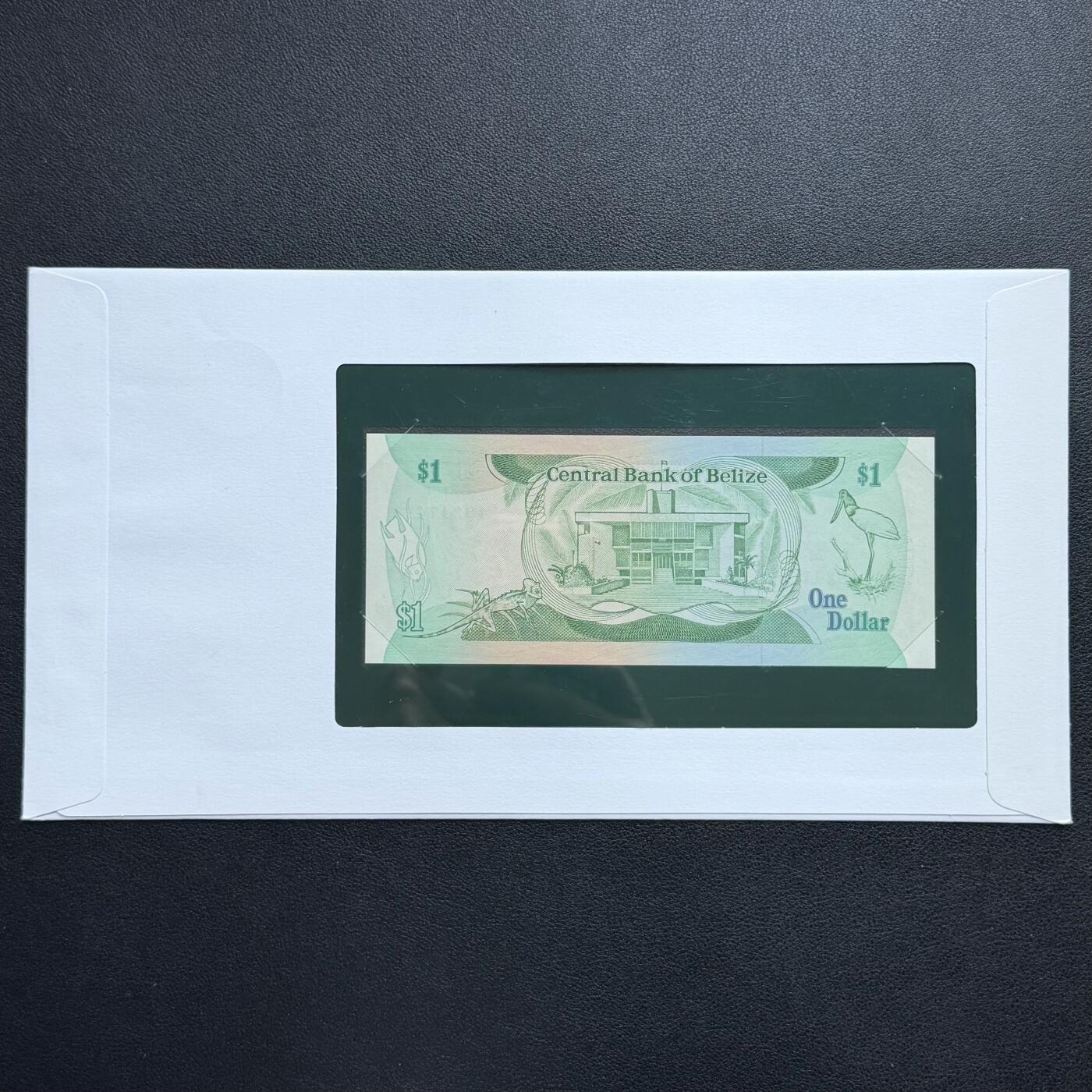 ＜星葵🌻钱币社＞非全新纸币场第70期·3月1日发货 〈邮币封〉伯利兹1983年女王1元纸币