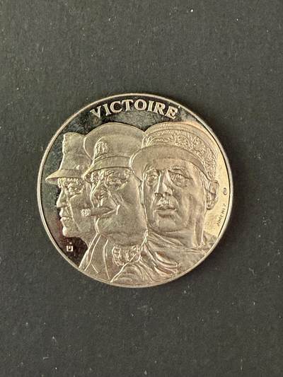 海外回流春节专场（三） - 法国回流纪念章（4.1cm，31.1g）