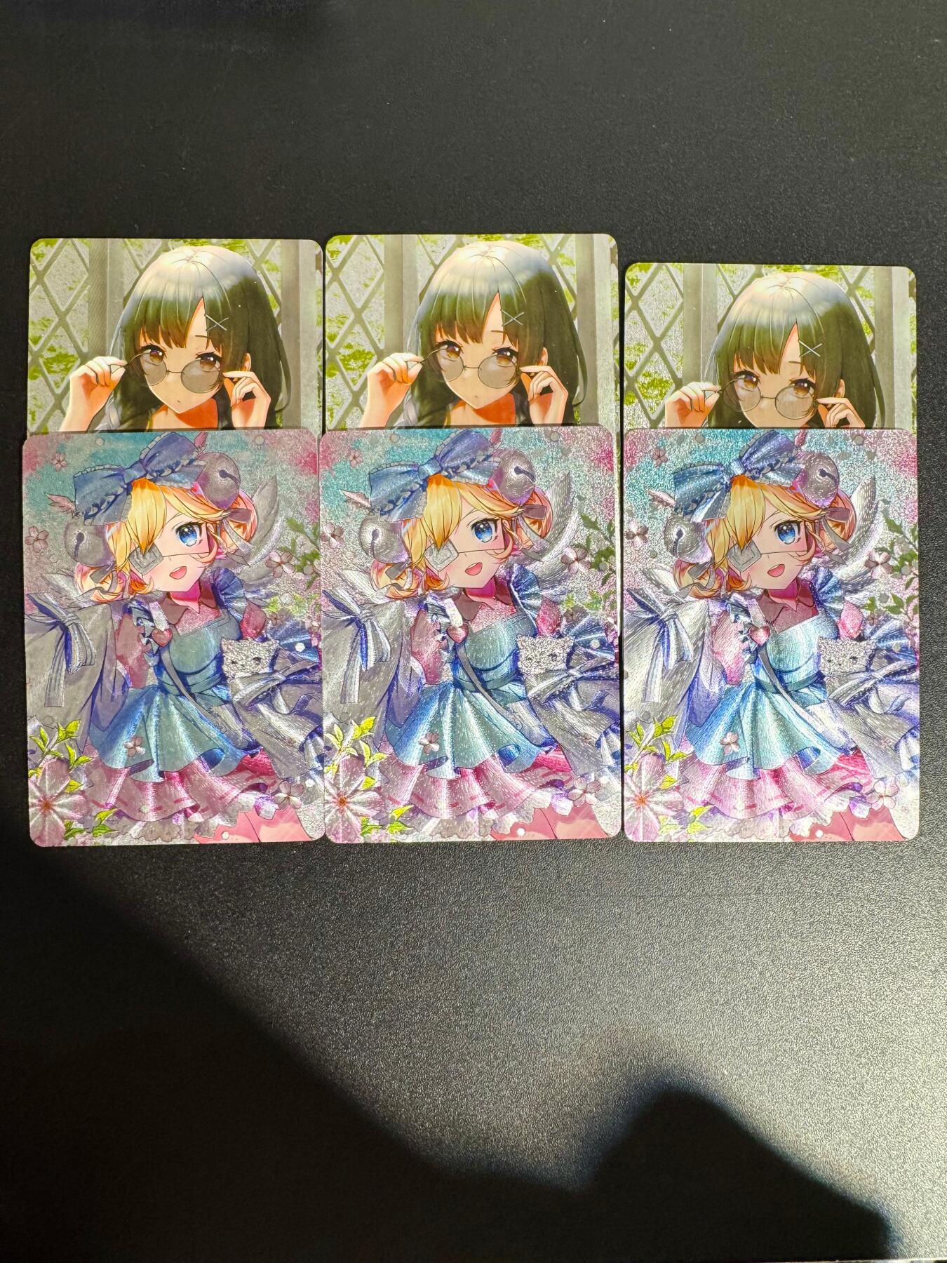 NO.25.5 好又多妹卡大赏，新店点关注不迷路！每周一站式配齐，方便凑单！（周6晚9点截拍，卖家送拍0抽成！） 眼镜文艺少女 1套9张 粗闪