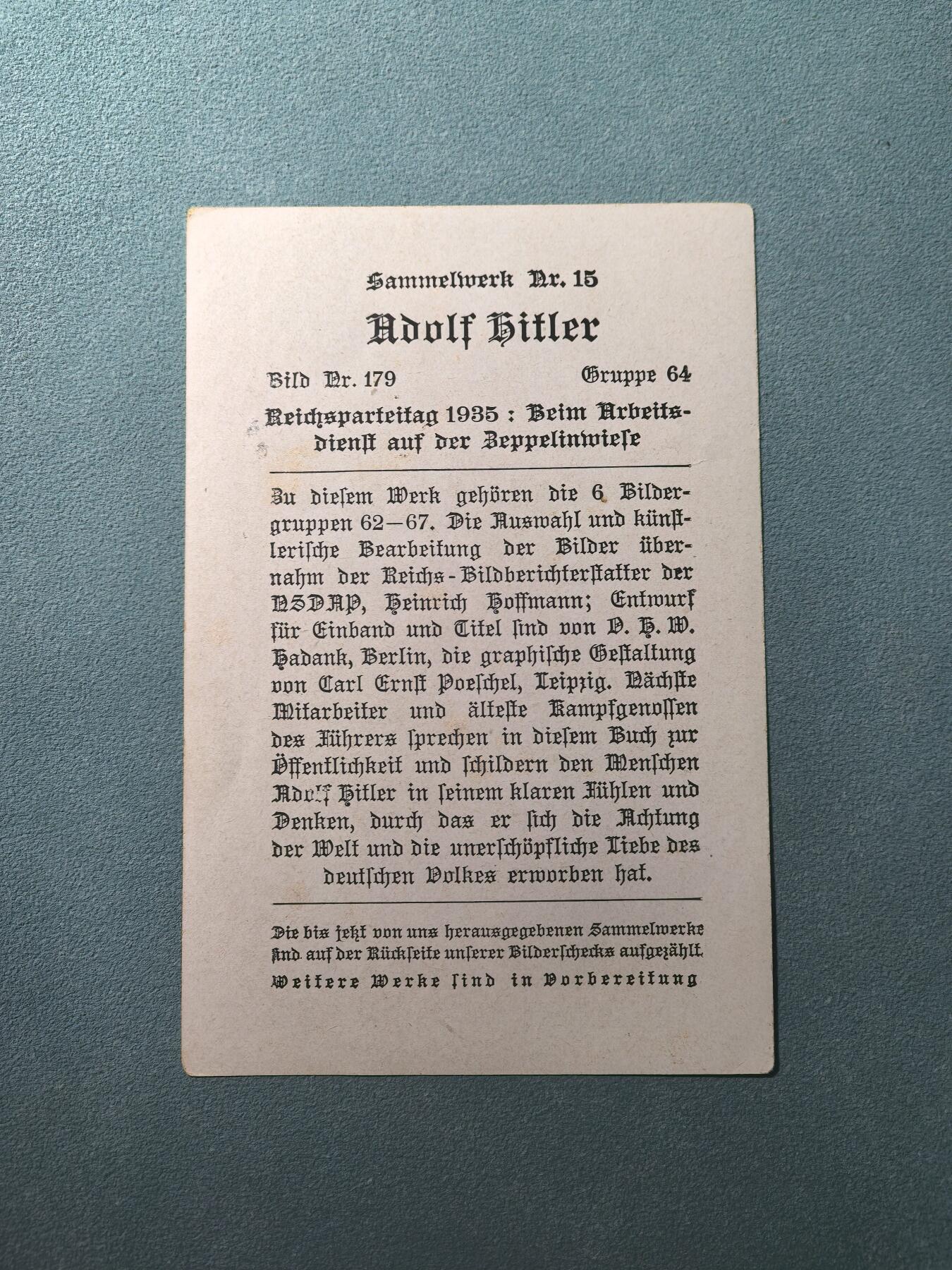 号角文化祝福各位藏友春节大吉马年入好藏 盛世勋华——号角文化勋章邮票专场拍卖第306期    德国（1939）小胡子系列大尺寸宣传卡片 1935年全国代表大会期间向与会者致意    