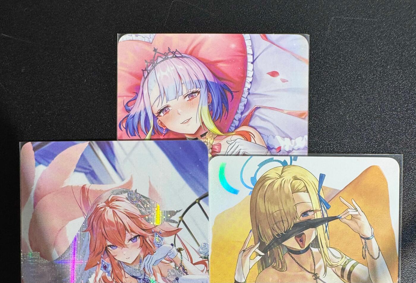 NO.25.5 好又多妹卡大赏，新店点关注不迷路！每周一站式配齐，方便凑单！（周6晚9点截拍，卖家送拍0抽成！） 玩卡秀 露西+八重神子+明日奈 3张 彩闪+纱布闪