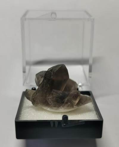 七河·世界世界币章杂件矿标化石小拍（总第38期） - 藏家出品X745（3）山东烟晶水晶原石矿标（盒子矿） 本件拍品由合作藏家邮寄