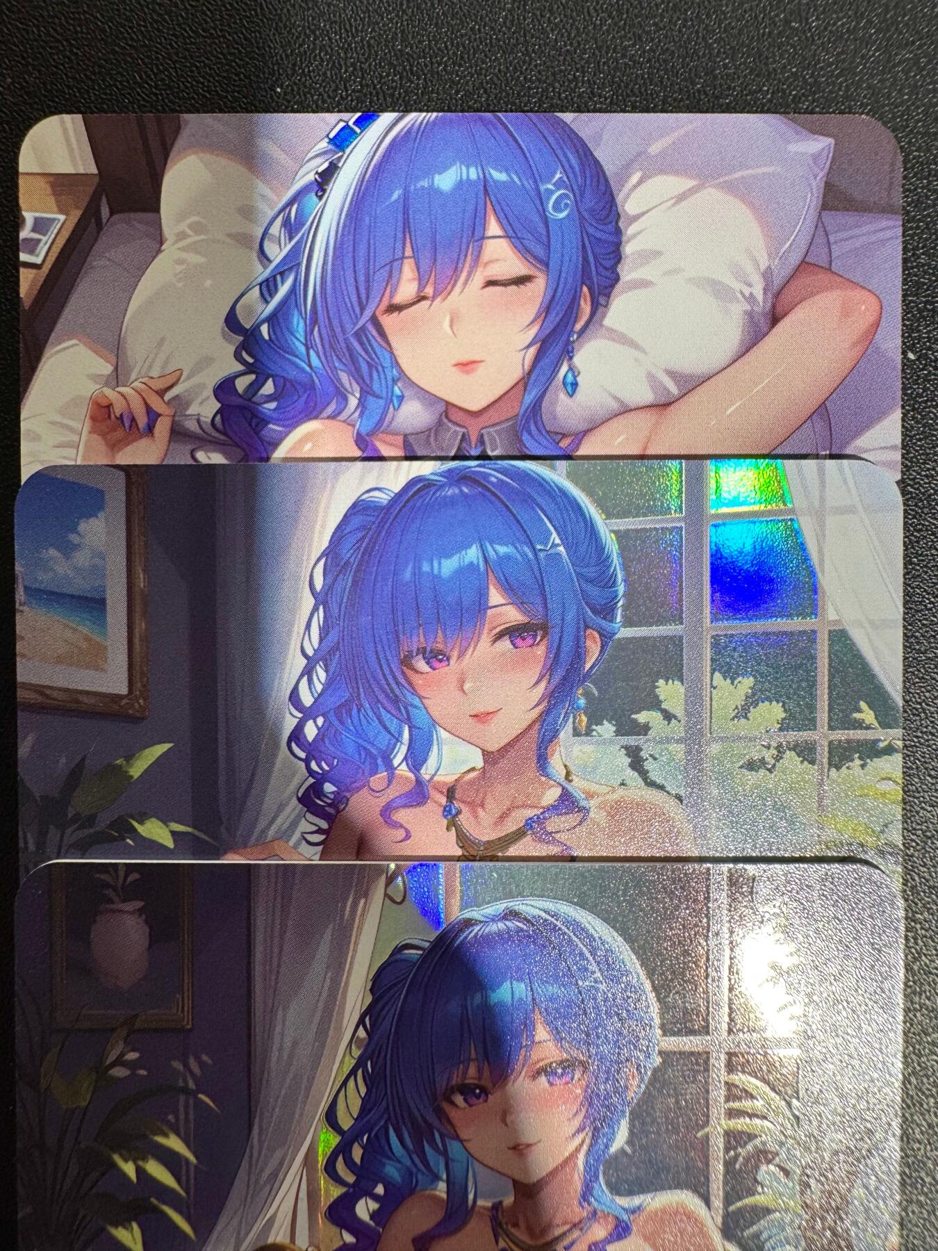 NO.25.5 好又多妹卡大赏，新店点关注不迷路！每周一站式配齐，方便凑单！（周6晚9点截拍，卖家送拍0抽成！） 绘天阁卡牌（次元鉴赏） 艺术卡 圣路易斯小套 3张 彩闪