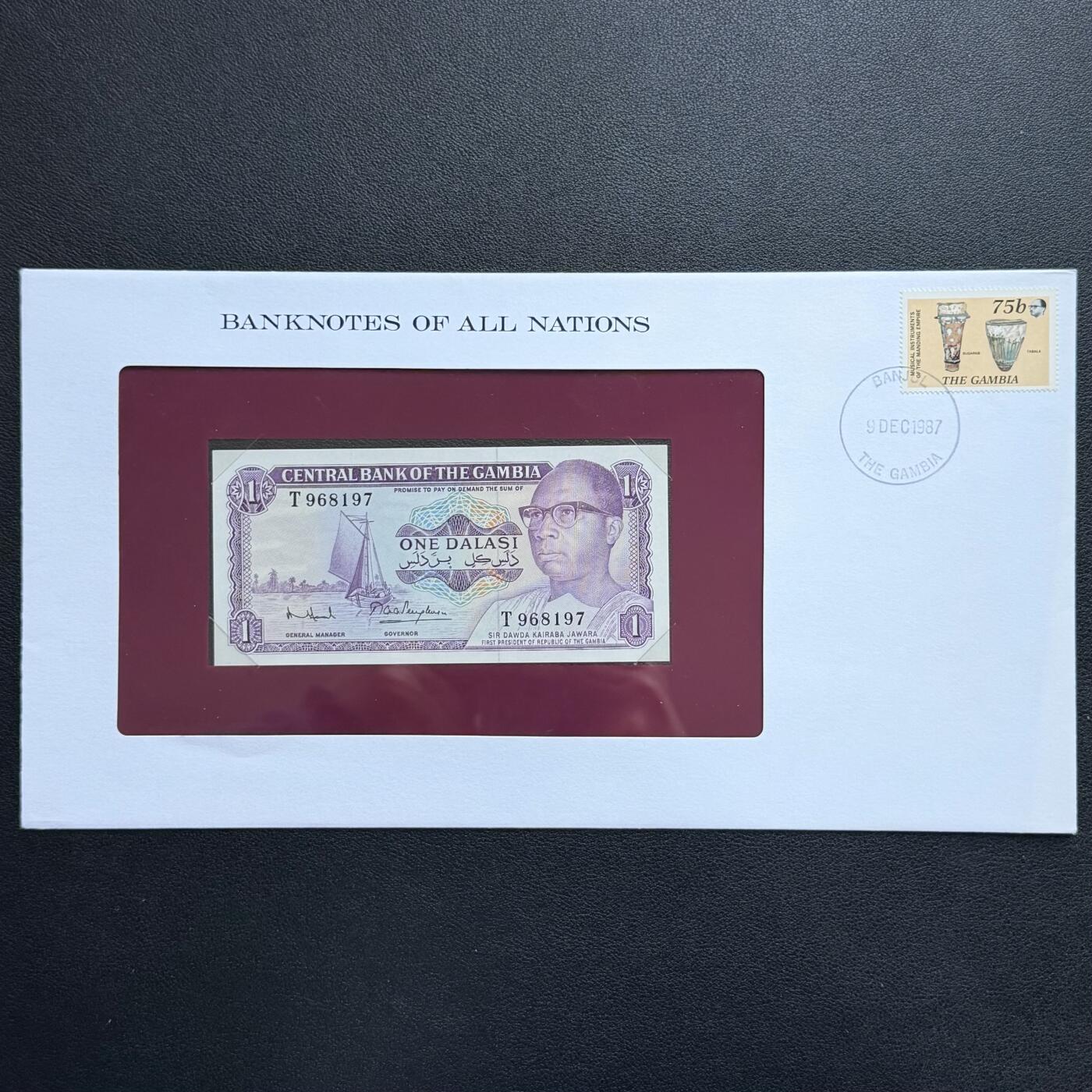 ＜星葵🌻钱币社＞非全新纸币场第70期·3月1日发货 〈邮币封〉冈比亚1972年1达拉西纸币